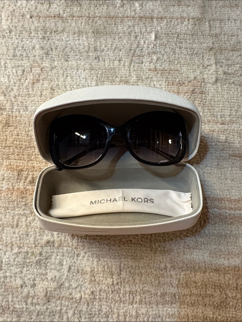 Michael Kors Black Gradient Lens Oversized Women's Sunglasses